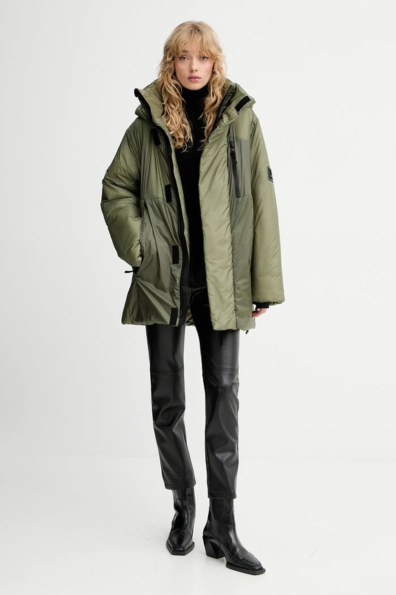 Ruházat Rains rövid kabát 17240 Torna Insulated Long Jacket 17240 zöld