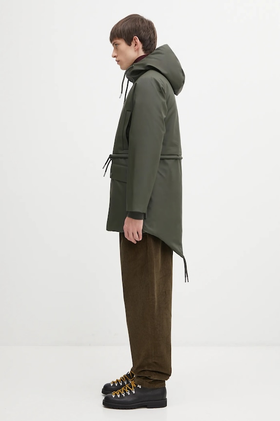 Odzież Rains parka Nome String W Parka W3T3 21500.03 zielony
