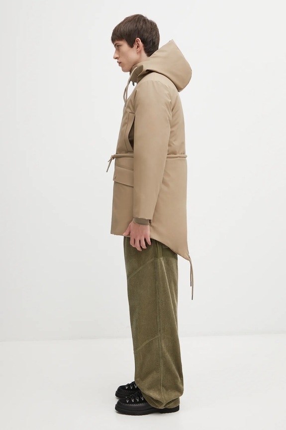 Odzież Rains parka Nome String W Parka W3T3 21500.133 beżowy
