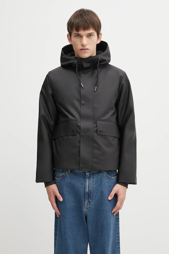 Rains kurtka Nome Short W Parka W3T3 pozostałe czarny 21490.01