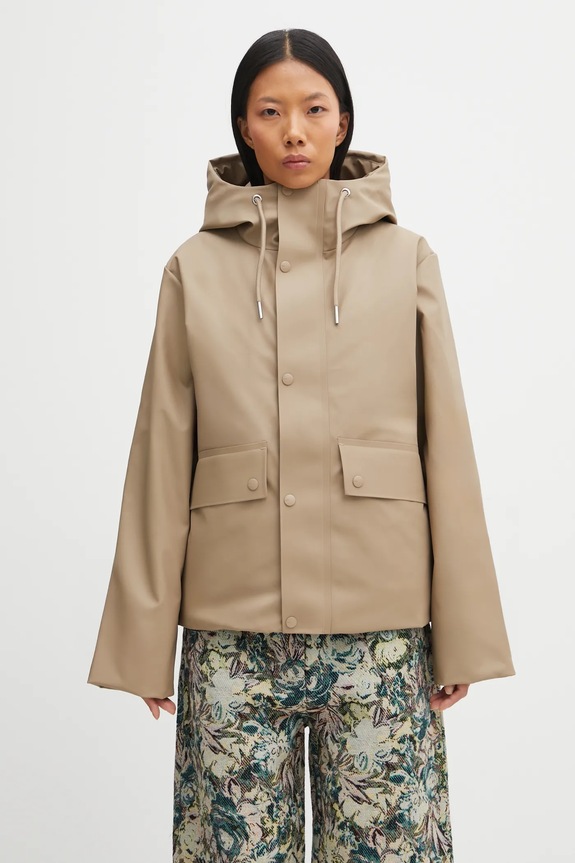 Rains kurtka Nome Short W Parka W3T3 21490.133 beżowy AW25
