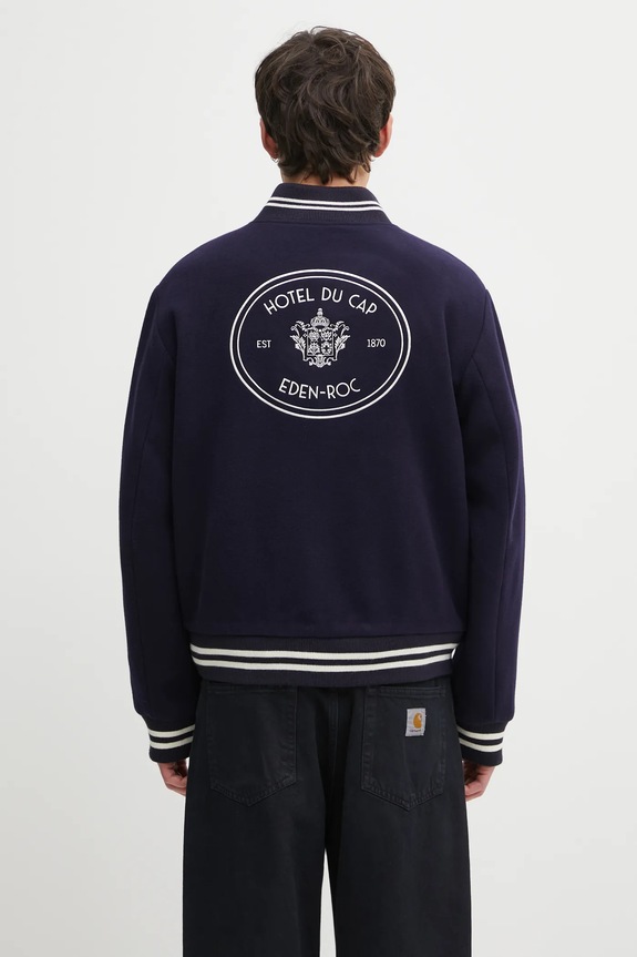 Одяг Вовняна куртка-бомбер Sporty & Rich Eden Crest Varsity OW03160666BL106 темно-синій