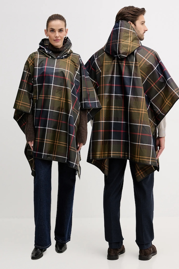Пончо Barbour з капюшоном зелений UAC0214
