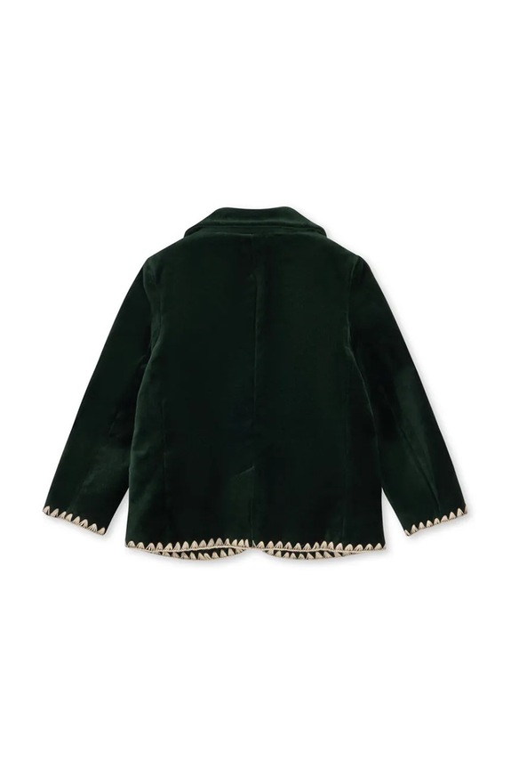 Fiú Konges Sløjd gyerek bársonykabát ROCKY BLAZER KS104412.9BYA zöld