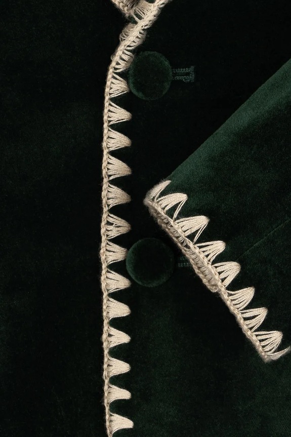 Konges Sløjd gyerek bársonykabát ROCKY BLAZER KS104412.9BYA zöld