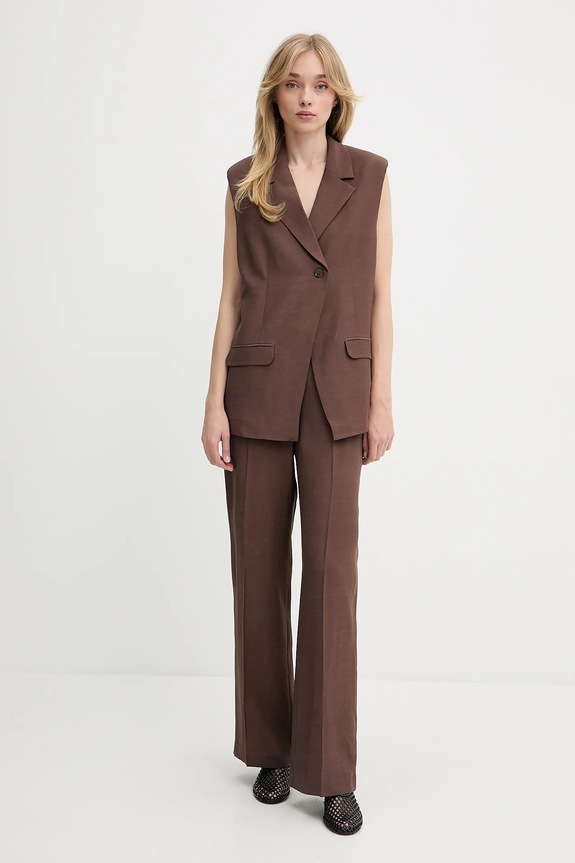 Samsoe Samsoe mellény SATHENA F25200022 barna AW25