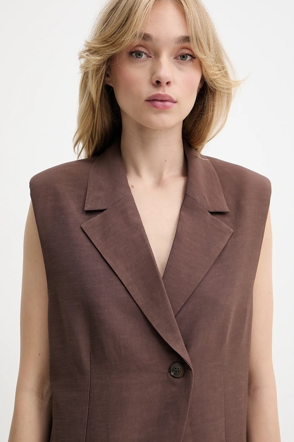 Samsoe Samsoe mellény SATHENA F25200022 barna