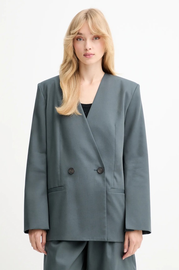 IRO blazer con aggiunta di lana foderato grigio WP07SABRINE