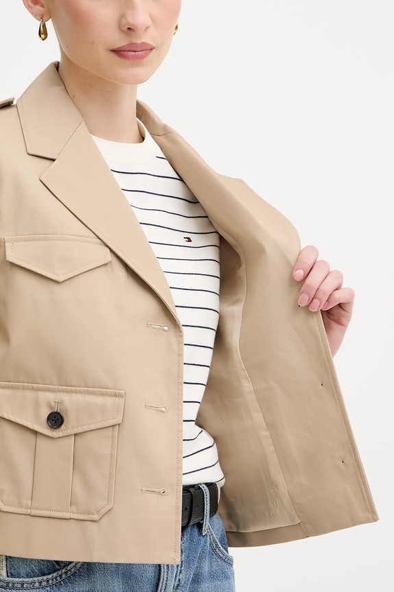 Βαμβακερό μπουφάν Tommy Hilfiger WW0WW47164