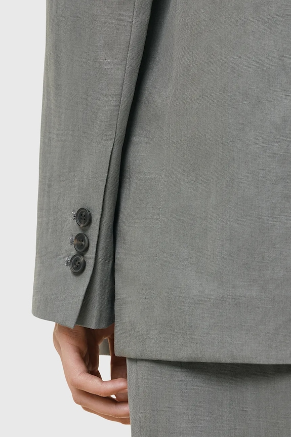 Abbigliamento AllSaints giacca in lino misto AVERIE W043QC grigio