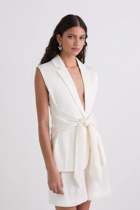 Karl Lagerfeld mellény szövet bézs A3W14043