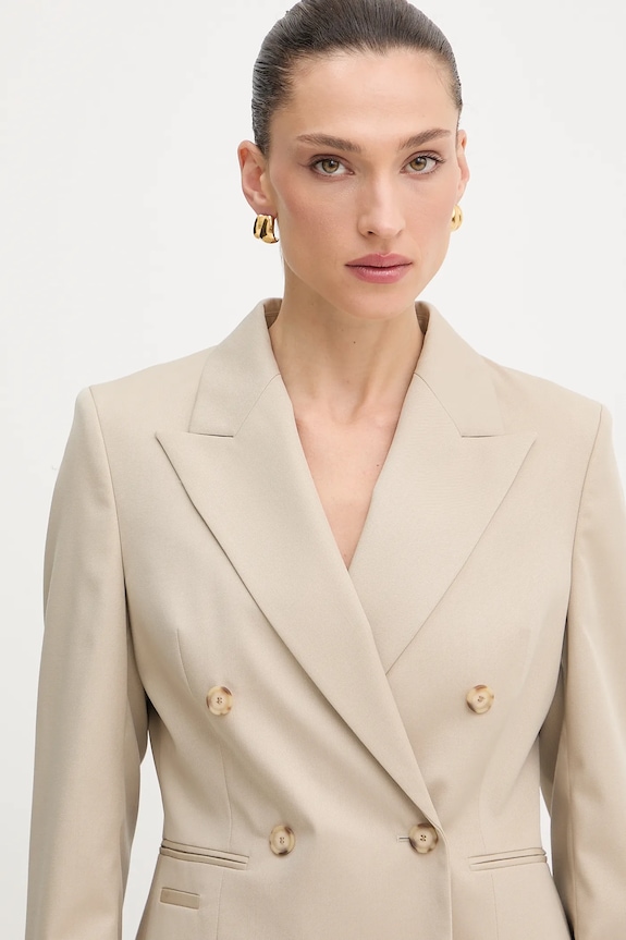BOSS geacă de lână Jiamia bej 50543280