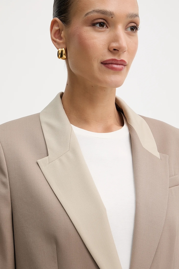 Vlnené sako BOSS Janka6 béžová 50543409