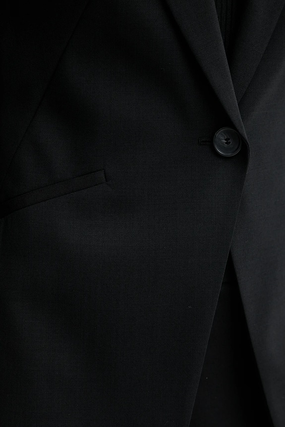 Μάλλινο σακάκι BOSS Bashinah 50546622 μαύρο