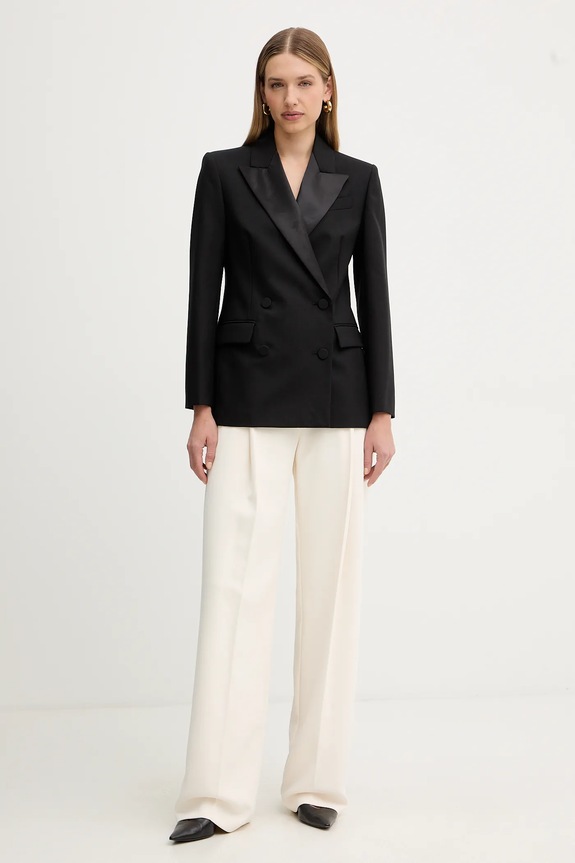 Weekend Max Mara geacă de lână BRIGIDA 2525046013600 negru AW25