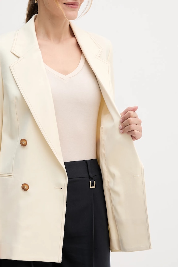 Μπλέιζερ με μίγμα μαλλιού United Colors of Benetton 2YVXDW03A