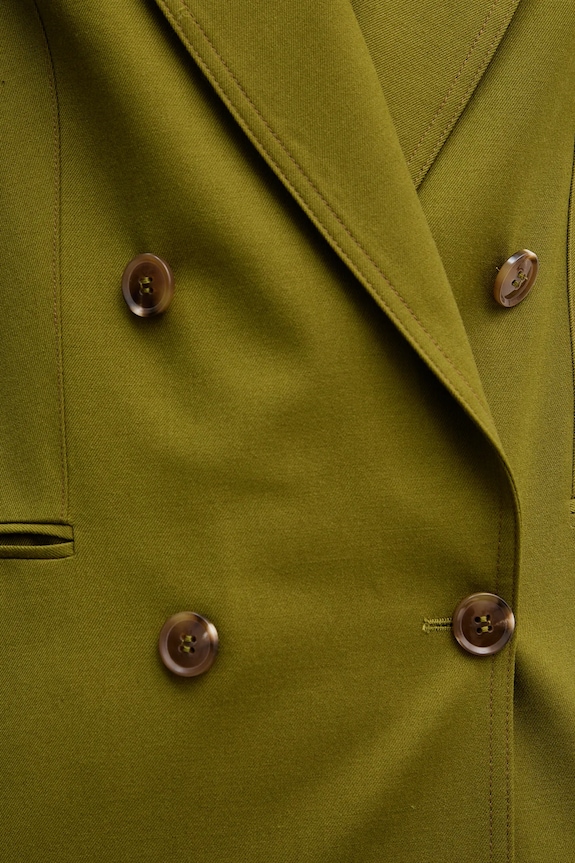 Sako s prímesou vlny United Colors of Benetton 2YVXDW03A zelená