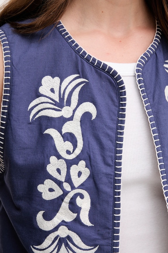 Hoss Intropia gilet 5472057 blu