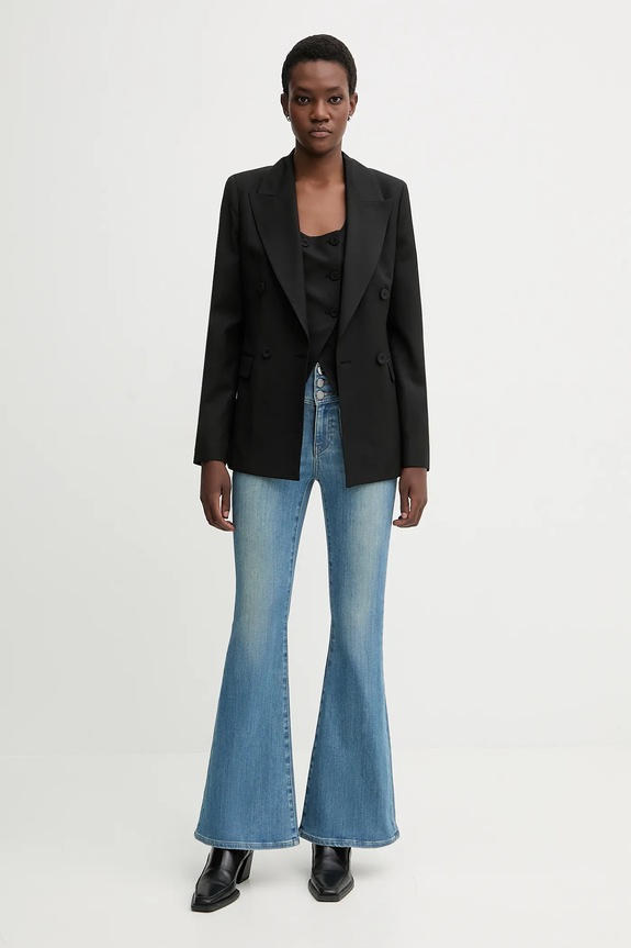 Blugirl Blumarine kamizelka z dodatkiem wełny RF5265.T207A czarny AW25