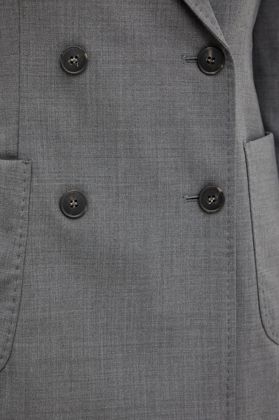 Weekend Max Mara geacă de lână ORNATI 2525046012600 gri