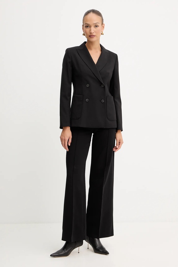 Μάλλινο σακάκι Weekend Max Mara ORNATI 2525046012600 μαύρο AW25