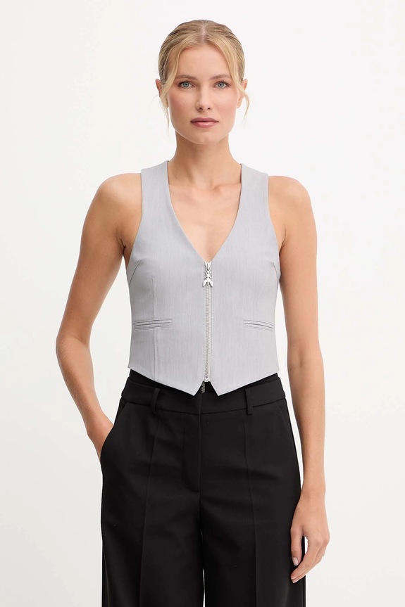 Patrizia Pepe gilet tessuto grigio 2C1652.A498