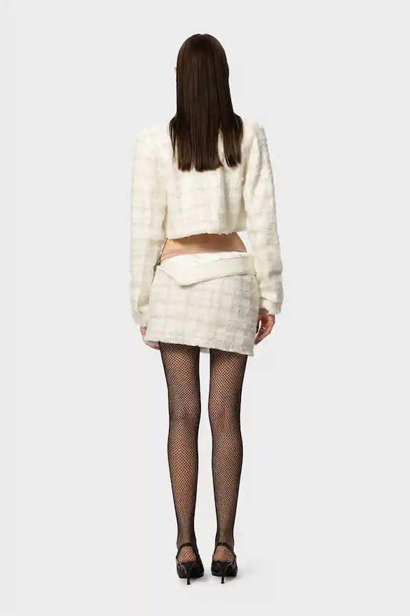 GOD SAVE QUEENS zakó EXECUTIVE TWEED JACKET GSQ.152.391 fehér AW25