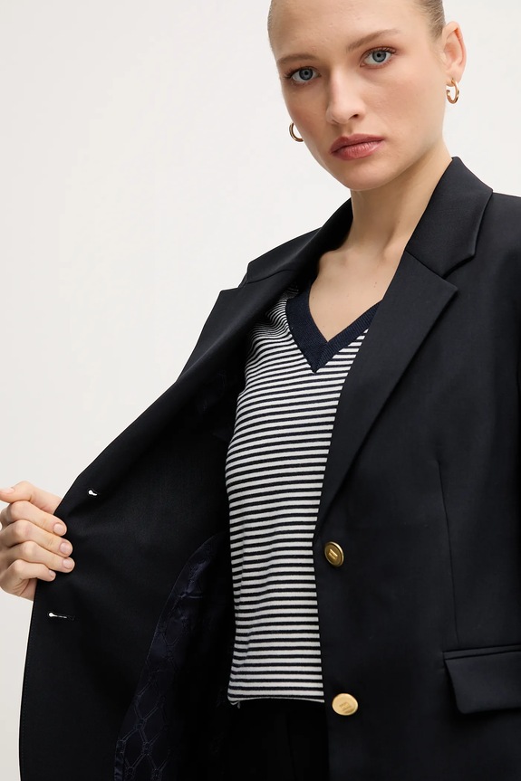 Tommy Hilfiger gyapjúkeverék felső WW0WW46662