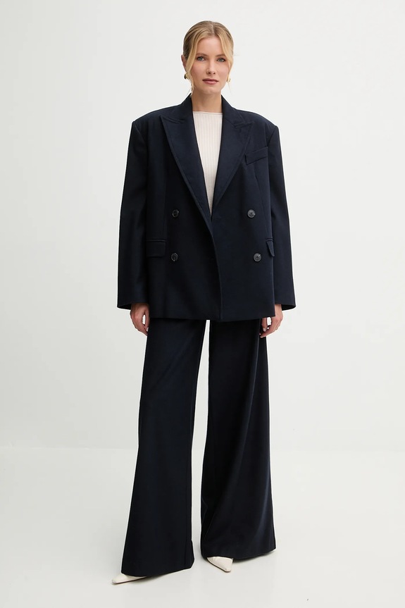 Bunda s prímesou vlny MAX&Co. 2526086074200 tmavomodrá AW25