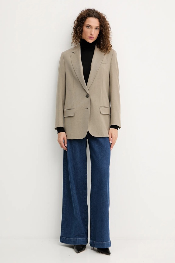 Marella giacca in misto lana 2523046101200 verde AW25