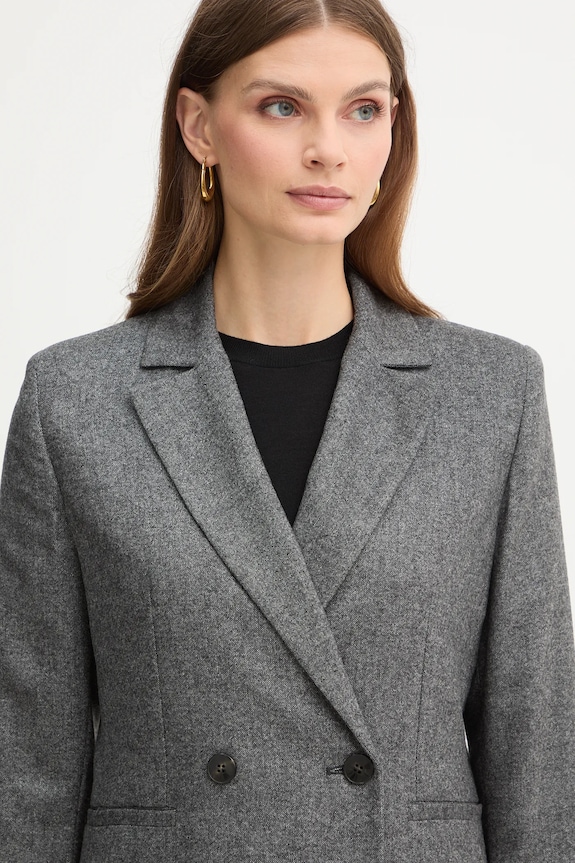 Marella jachetă cu lână Emme by Marella gri 2525046082200
