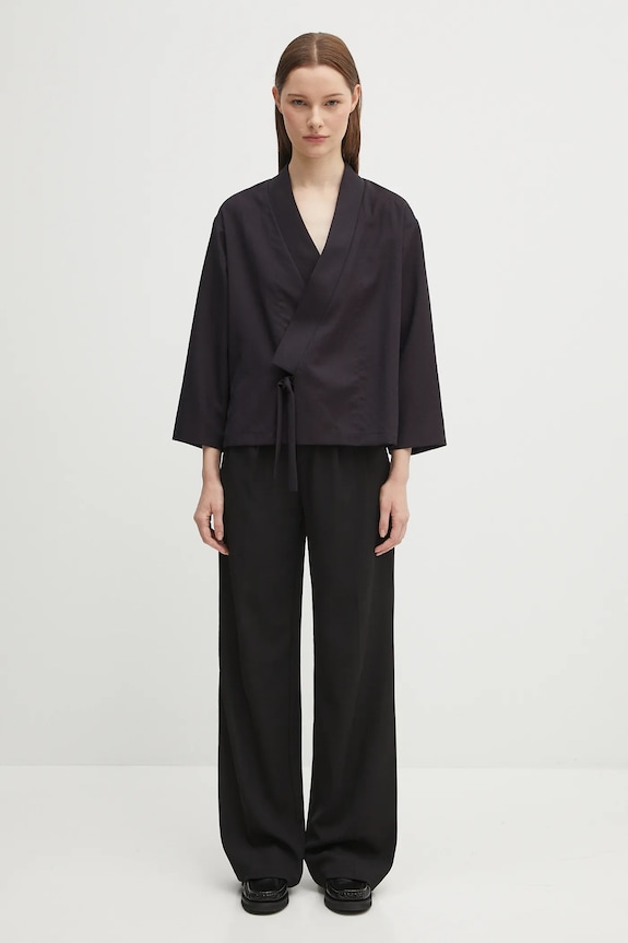 Μάλλινο σακάκι Kenzo Weave Kimono FF62VE0329ID