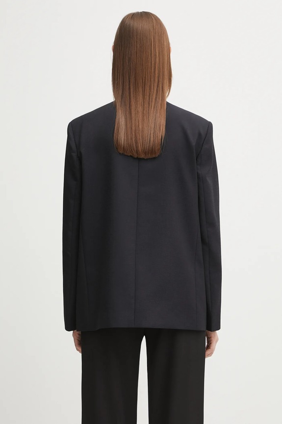 Odzież Kenzo marynarka wełniana Weave Kimono Blazer FF62VE2659ID granatowy