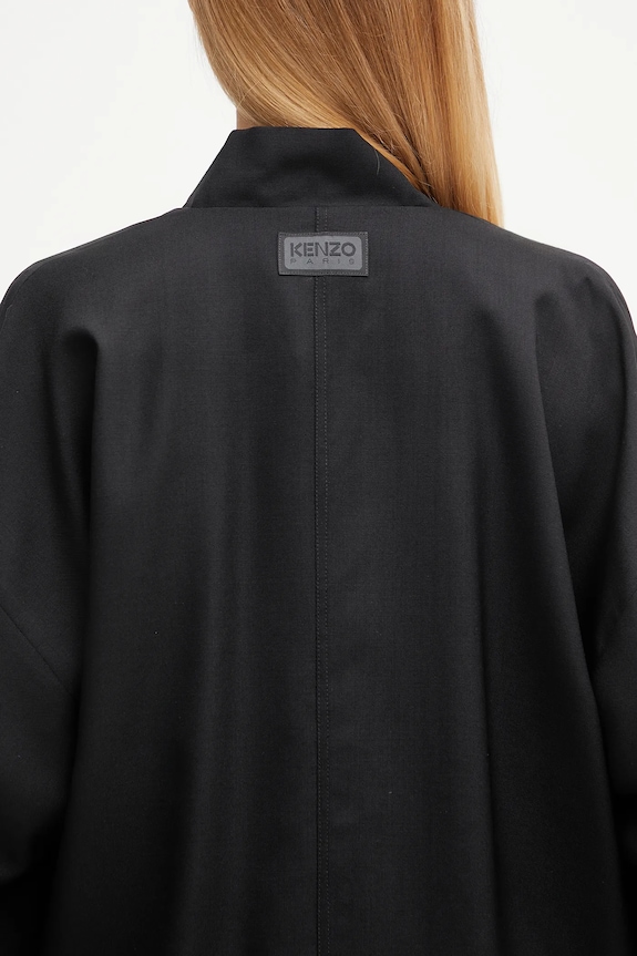 Kenzo marynarka wełniana Kimono FF62VE2749RA czarny