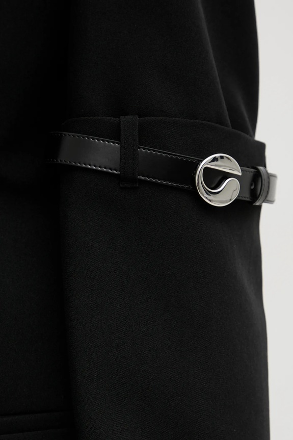 Coperni zakó Logo Belted COPV37F3004 fekete