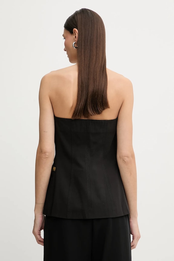 Oblečenie Blúzka s prímesou vlny G-Star Strapless D27755.E068 čierna