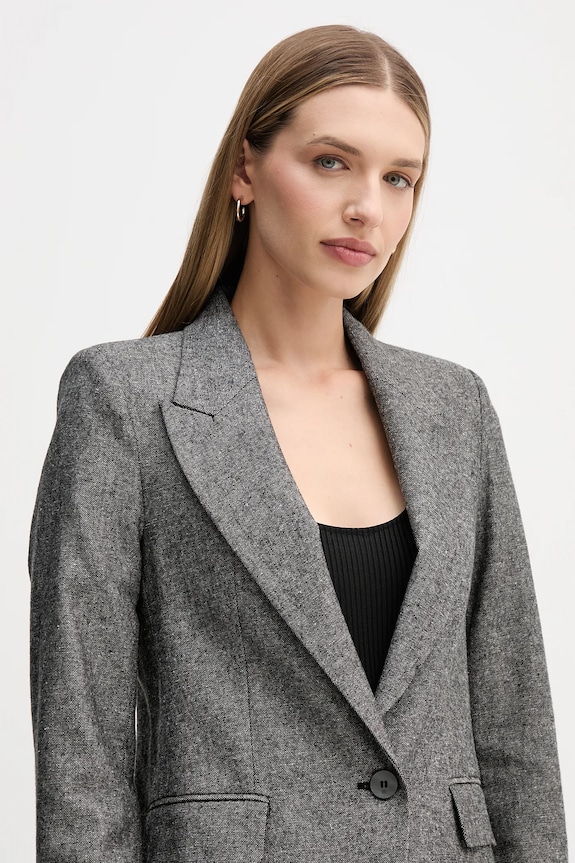 Suknjič s primesjo volne Pedro del Hierro siva 6752181