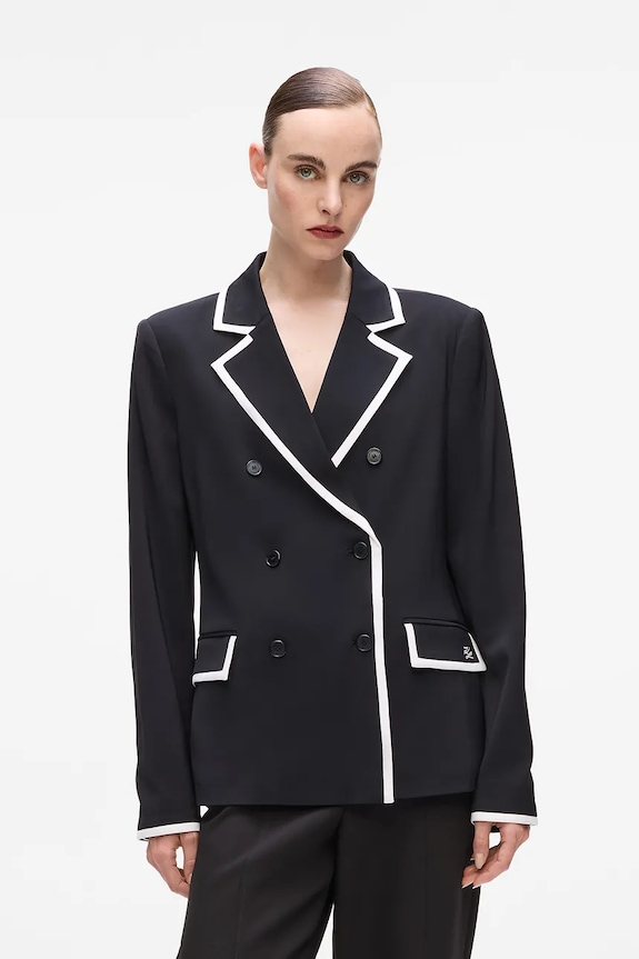Sako Karl Lagerfeld látka čierna A4W14038