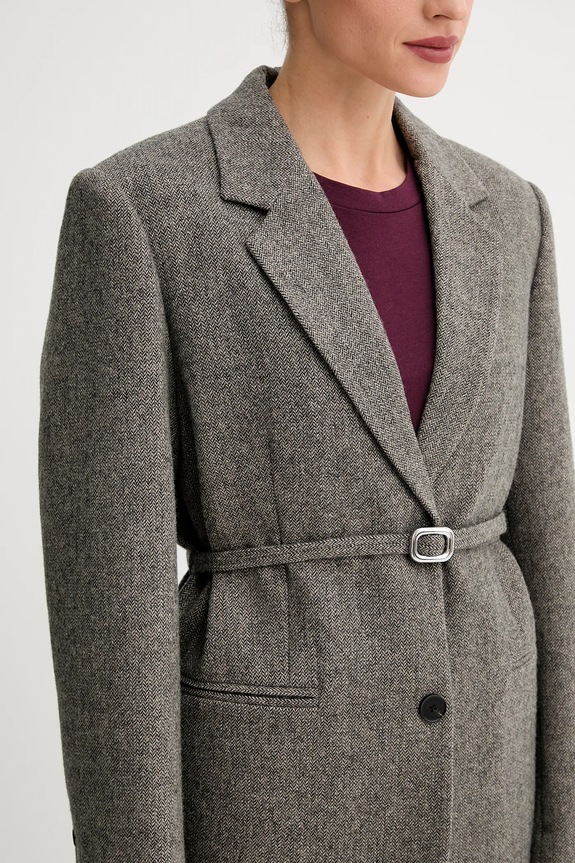 ISABELLE BLANCHE giacca con lana IS25FW.J082.T012 grigio