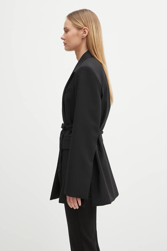 Sportmax giacca in lana TUBINGA 2522046051600 nero AW25