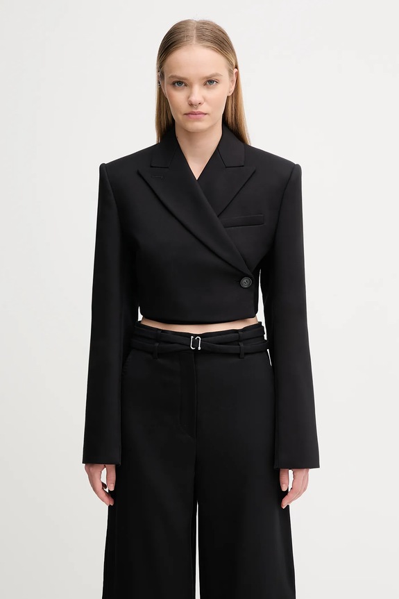 Sportmax marynarka GAVINO z podszewką czarny 2522046101600