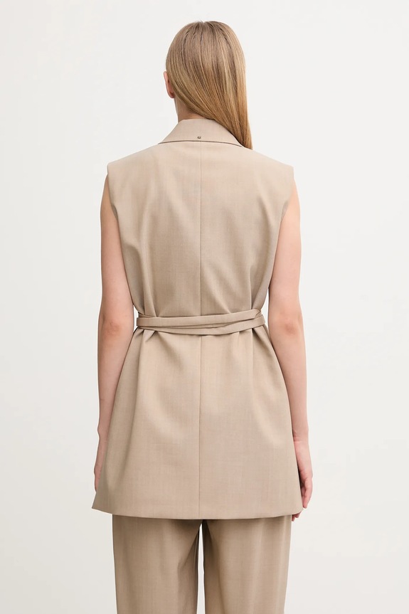 Дрехи Вълнен елек Sportmax CIURMA 2522286011600 бежов