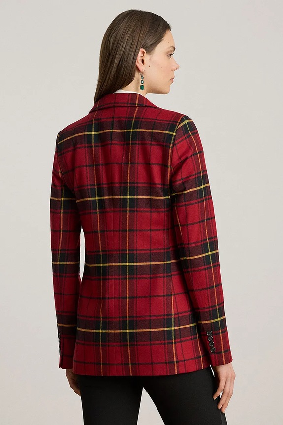 Lauren Ralph Lauren gyapjúkeverék felső 200979944 piros AW25
