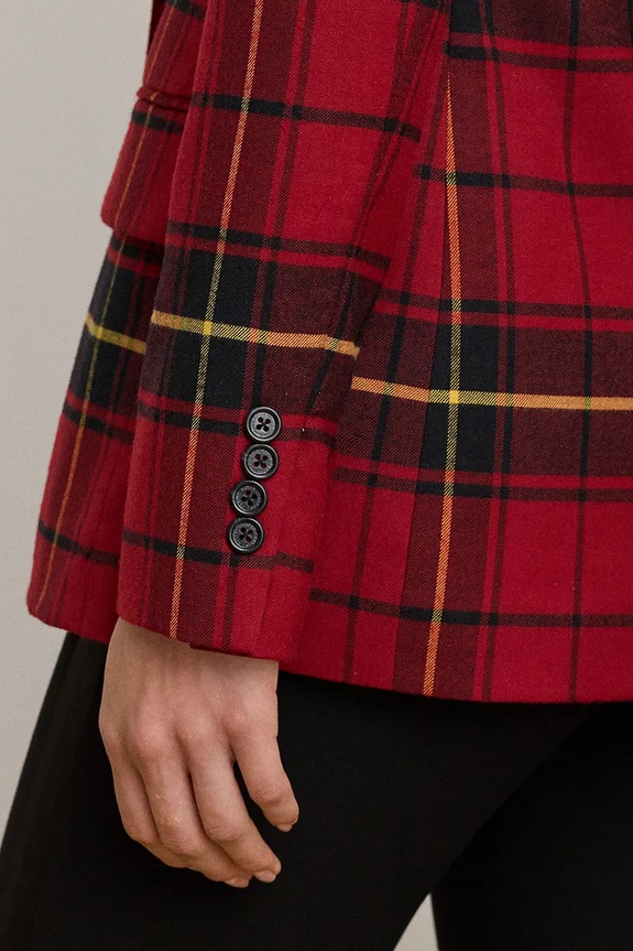 Lauren Ralph Lauren gyapjúkeverék felső 200979944 piros