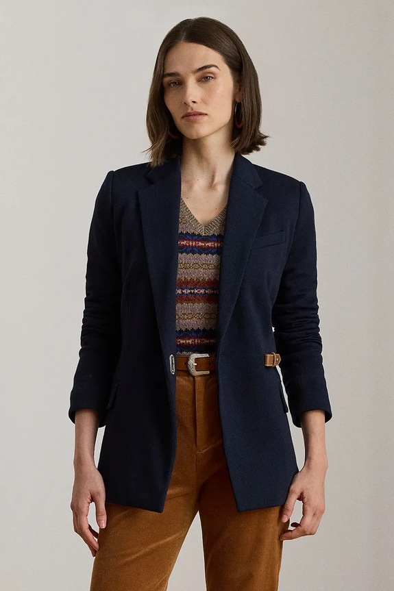 Lauren Ralph Lauren marynarka tkanina granatowy 200980021