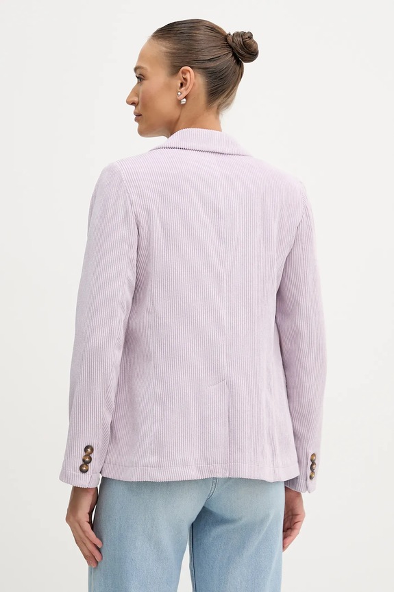 Abbigliamento United Colors of Benetton blazer con aggiunta di lana 2Q5GDW03I violetto