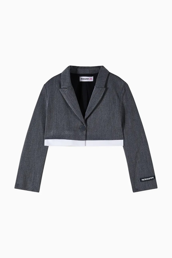 Dječji sako Patrizia Pepe A676 7S0280 siva AW25