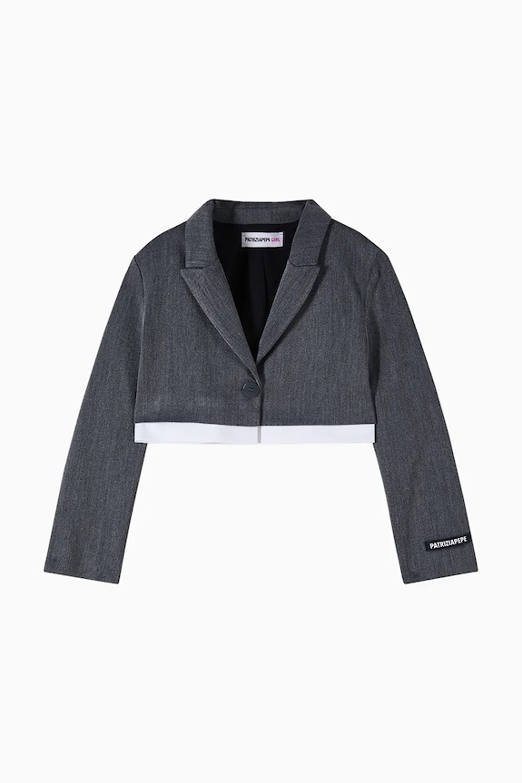 Dječji sako Patrizia Pepe A676 7S0280 siva AW25