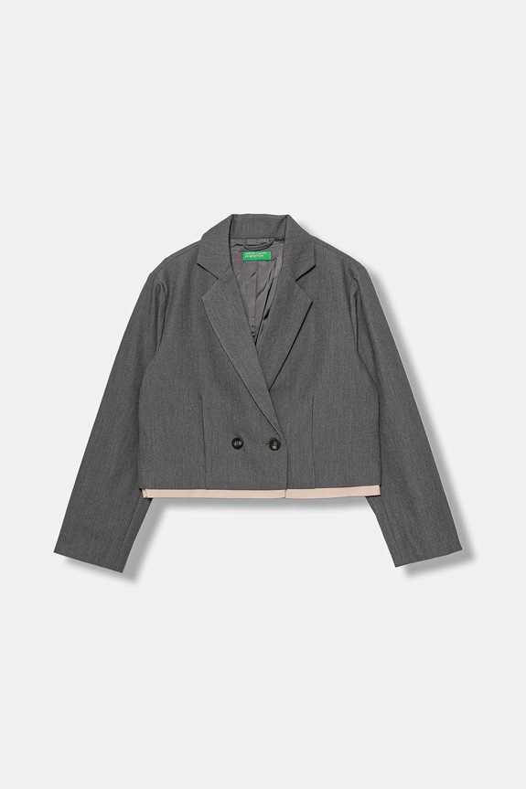 Detské sako United Colors of Benetton látka sivá 20ZBCW00M.G.seasonal