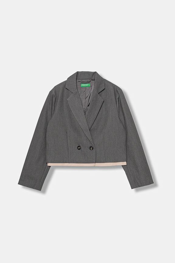 Detské sako United Colors of Benetton látka sivá 20ZBCW00M.G.seasonal